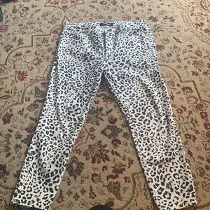 Express Leopard Print Stretch Ankle Legging Jeans NWOT
